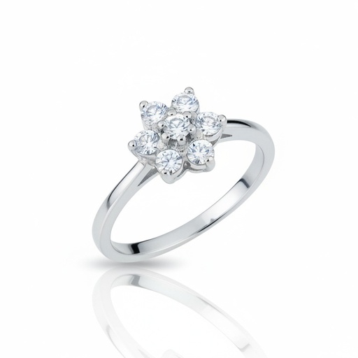 SORTIJA ORO BLANCO 18KL DIAMANTES