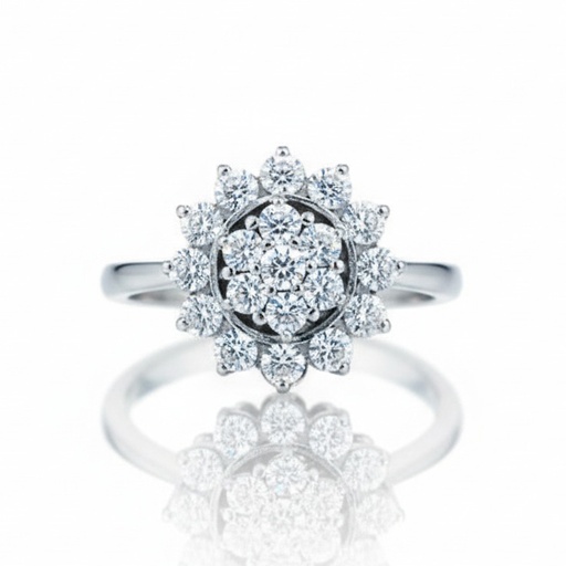 SORTIJA ORO BLANCO 18KL DIAMANTES