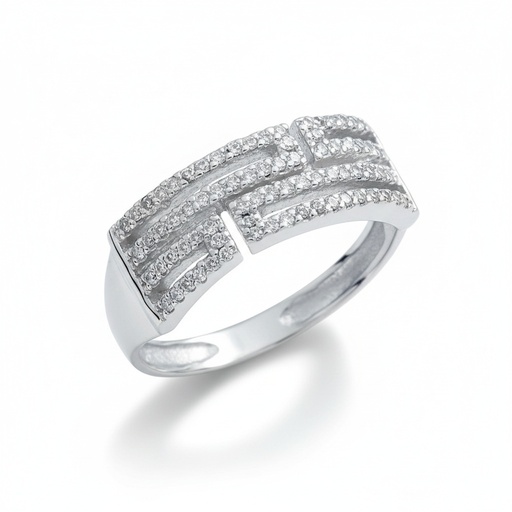 SORTIJA ORO BLANCO 18KL DIAMANTES