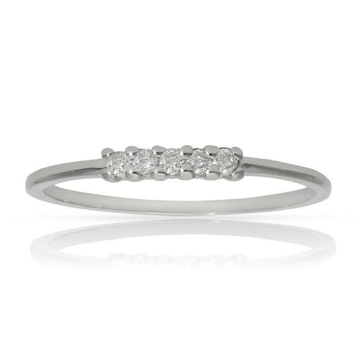 SORTIJA ORO BLANCO 18KL DIAMANTES