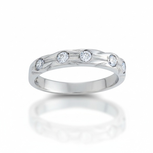 SORTIJA ORO BLANCO 18KL DIAMANTES