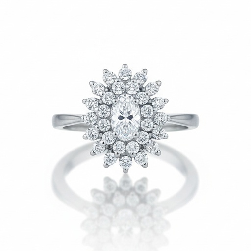 SORTIJA ORO BLANCO 18KL DIAMANTES