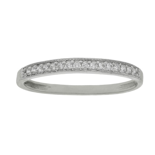 SORTIJA ORO BLANCO 18KL DIAMANTES - STOCK