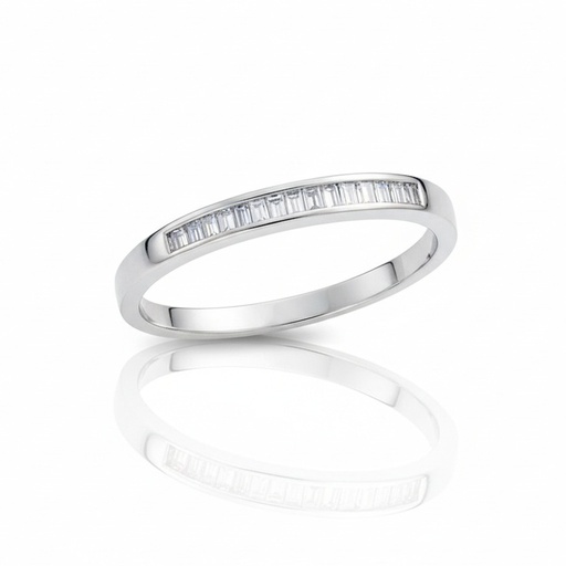 SORTIJA ORO BLANCO 18KL DIAMANTES - STOCK