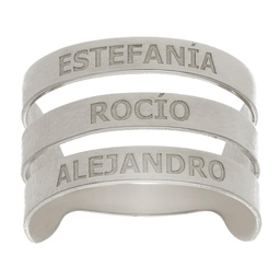 [AG906] SORTIJA 3 NOMBRES PLATA 925MM