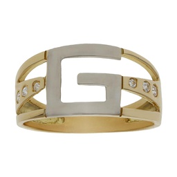 [S467] SORTIJA BICOLOR ORO 18KL CIRCONITAS