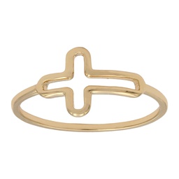 [S968] SORTIJA CRUZ ORO 18KL